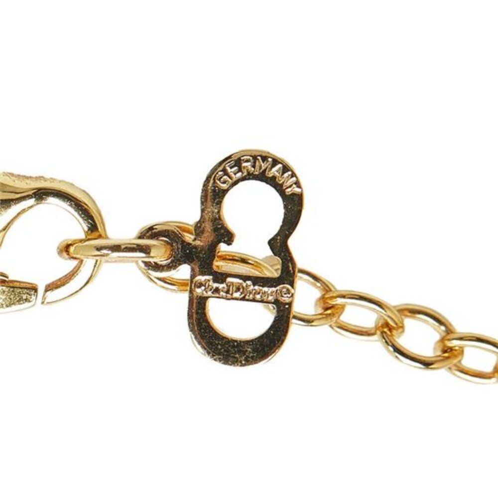 Dior Logo Rhinestone Necklace - Picture 4 of 5